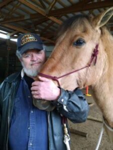 Veteran and his horse image